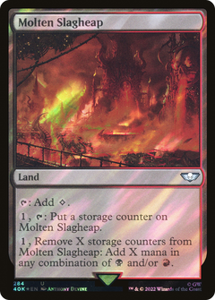 Molten Slagheap (Surge Foil) (284) [Warhammer 40,000 Commander] foil - Deck Out Gaming