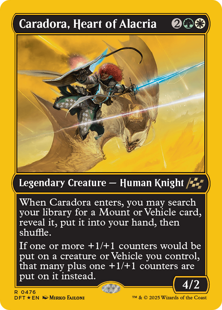 Caradora, Heart of Alacria (First-Place Foil) (476) [Aetherdrift] foil - Deck Out Gaming