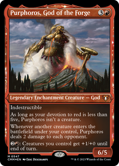 Purphoros, God of the Forge (547) [Commander Masters] etched - Deck Out Gaming