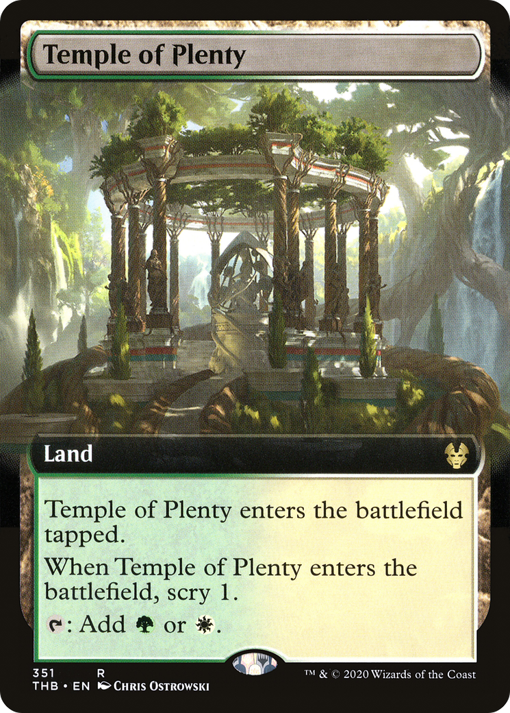 Temple of Plenty (Extended Art) (351) [Theros Beyond Death] - Deck Out Gaming