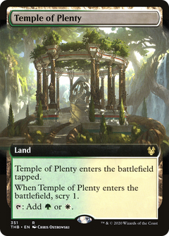 Temple of Plenty (Extended Art) (351) [Theros Beyond Death] foil - Deck Out Gaming