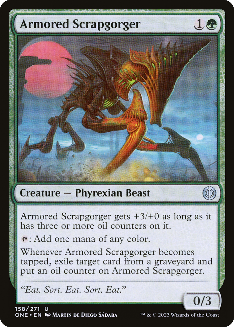 Armored Scrapgorger (158) [Phyrexia: All Will Be One] - Deck Out Gaming