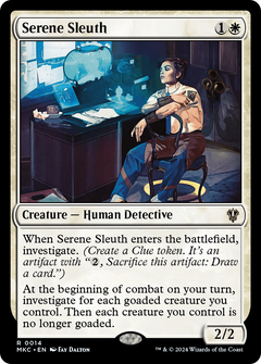 Serene Sleuth (14) [Murders at Karlov Manor Commander] - Deck Out Gaming