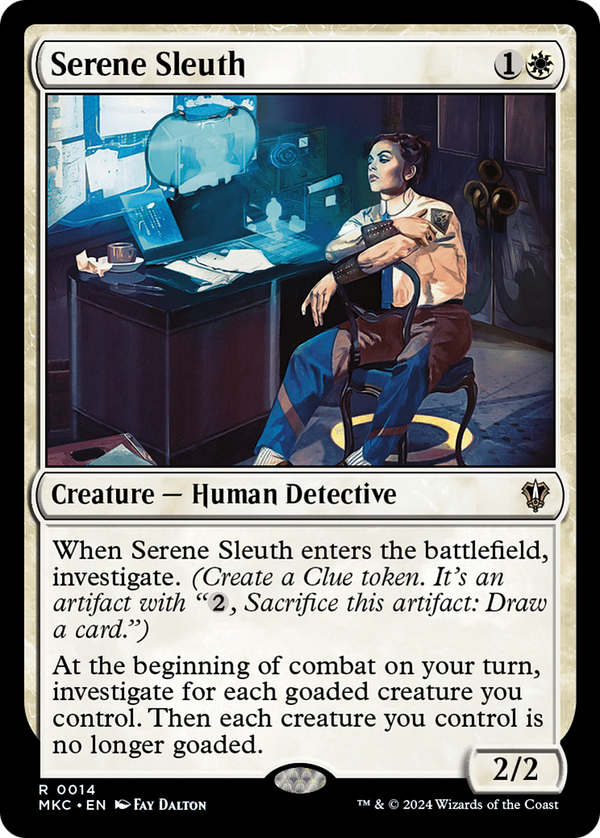Serene Sleuth (14) [Murders at Karlov Manor Commander] - Deck Out Gaming