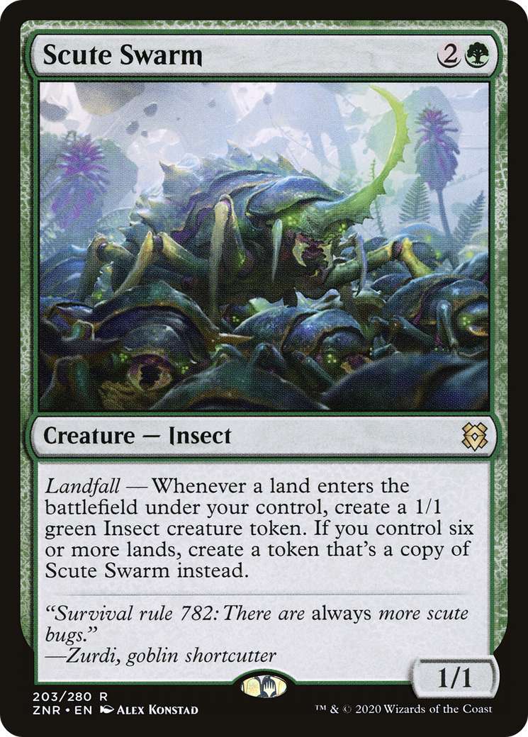 Scute Swarm (203) [Zendikar Rising] - Deck Out Gaming