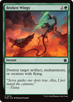 Broken Wings (214) [Foundations] foil - Deck Out Gaming