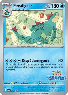 Feraligatr - 213 (Illustration Contest 2024) (213) [SV: Scarlet & Violet Promo Cards] - Deck Out Gaming