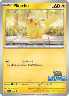 Pikachu - 214 (Illustration Contest 2024) (214) [SV: Scarlet & Violet Promo Cards] - Deck Out Gaming