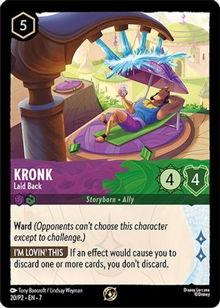 Kronk - Laid Back (20) [Disney Lorcana Promo Cards] Cold Foil - Deck Out Gaming