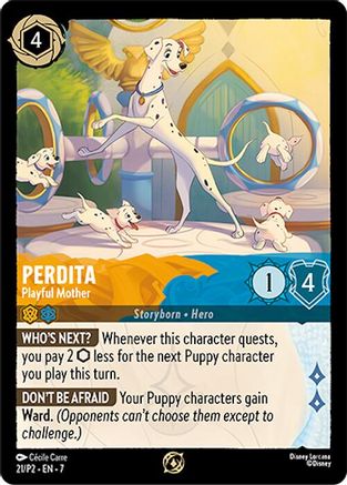 Perdita - Playful Mother (21) [Disney Lorcana Promo Cards] Cold Foil - Deck Out Gaming