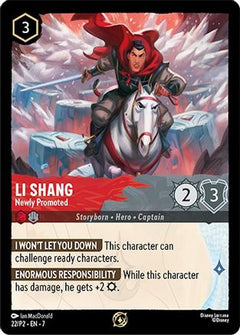 Li Shang - Newly Promoted (22) [Disney Lorcana Promo Cards] Cold Foil - Deck Out Gaming