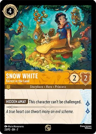 Snow White - Fairest in the Land (23) [Disney Lorcana Promo Cards] Cold Foil - Deck Out Gaming