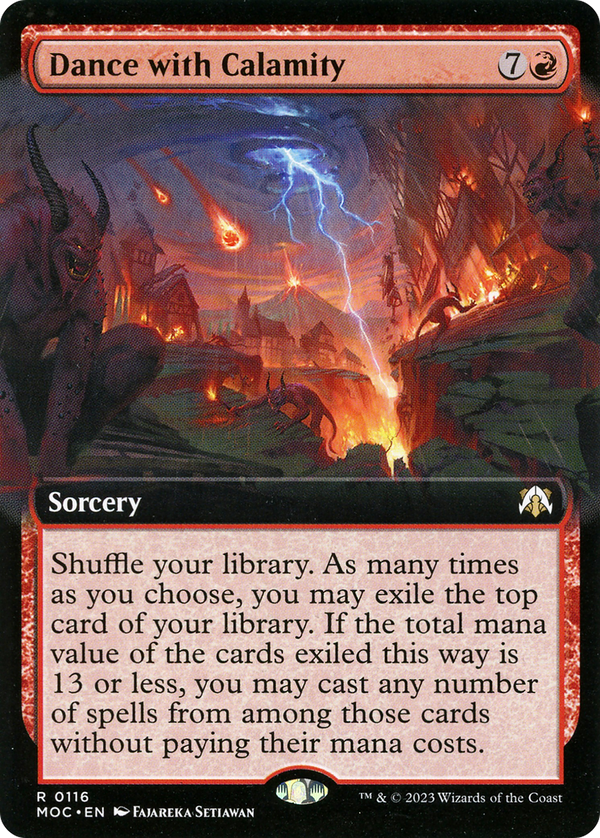 Dance with Calamity (Extended Art) (116) [March of the Machine Commander] - Deck Out Gaming