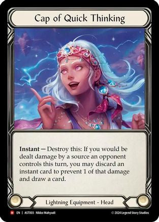 Cap of Quick Thinking (AST003) [Armory Deck: Aurora] Rainbow Foil - Deck Out Gaming