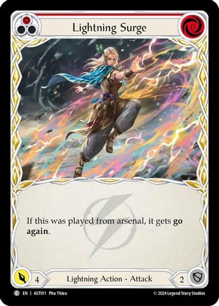 Lightning Surge (Red) (AST011) [Armory Deck: Aurora] - Deck Out Gaming