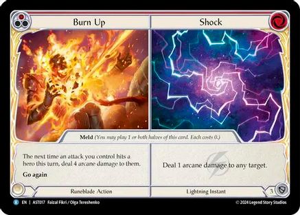 Burn Up // Shock (AST017) [Armory Deck: Aurora] - Deck Out Gaming