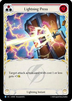 Lightning Press (Red) (AST021) [Armory Deck: Aurora] - Deck Out Gaming