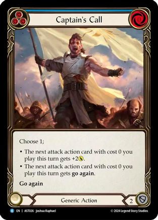 Captain's Call (Blue) (AST026) [Armory Deck: Aurora] - Deck Out Gaming