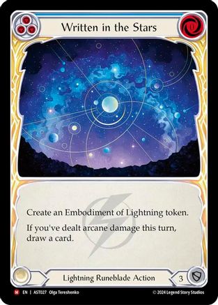Written in the Stars (AST027) [Armory Deck: Aurora] Rainbow Foil - Deck Out Gaming