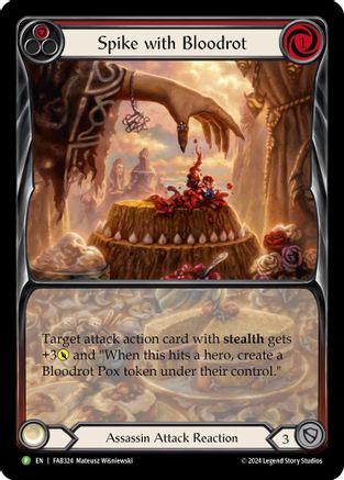 Spike with Bloodrot - FAB324 (FAB324) [Flesh and Blood: Promo Cards] Rainbow Foil - Deck Out Gaming