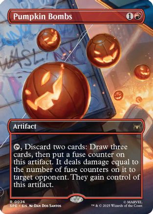 Pumpkin Bombs (Borderless) (26) [Marvel's Spider-Man: Eternal-Legal] - Deck Out Gaming