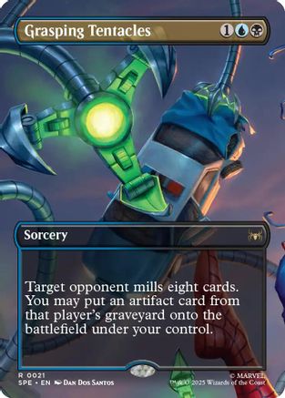 Grasping Tentacles (Borderless) (21) [Marvel's Spider-Man: Eternal-Legal] foil - Deck Out Gaming