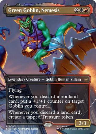 Green Goblin, Nemesis (Borderless) (23) [Marvel's Spider-Man: Eternal-Legal] foil - Deck Out Gaming