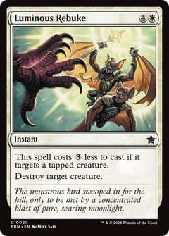 Luminous Rebuke (20) [Foundations] foil - Deck Out Gaming