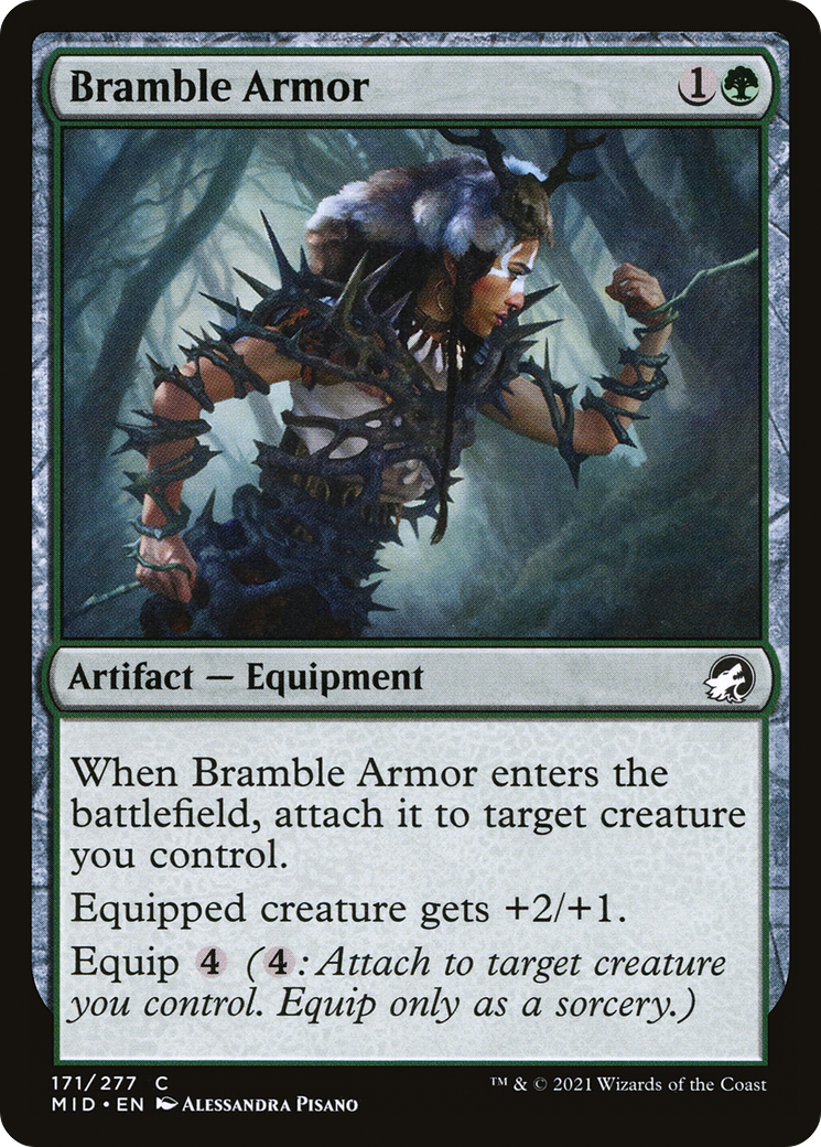 Bramble Armor (171) [Innistrad: Midnight Hunt] foil - Deck Out Gaming