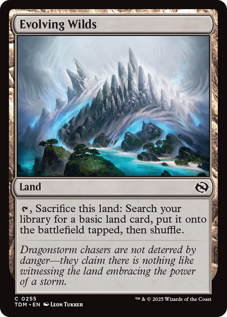 Evolving Wilds (255) [Tarkir: Dragonstorm] foil - Deck Out Gaming
