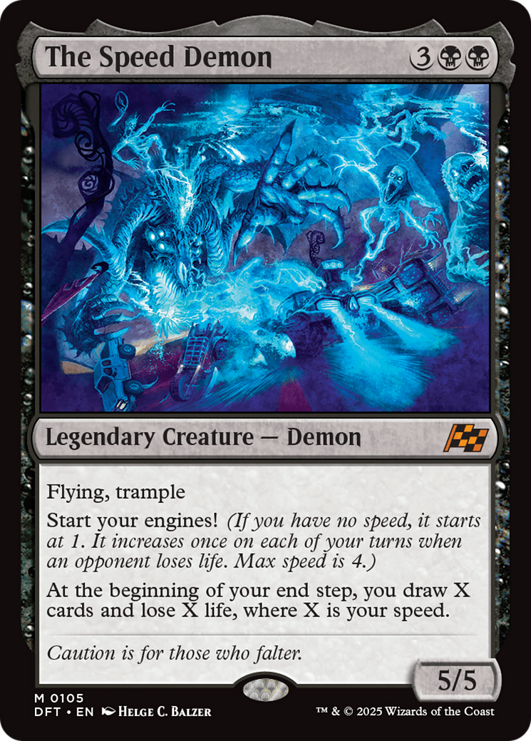 The Speed Demon (105) [Aetherdrift] foil - Deck Out Gaming