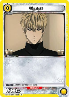 Genos (005) (Box Topper Foil) (UE06BT/OPM-1-005) [UE06BT: One Punch Man] - Deck Out Gaming