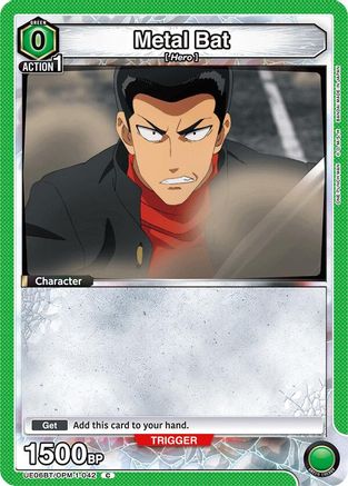 Metal Bat (042) (Box Topper Foil) (UE06BT/OPM-1-042) [UE06BT: One Punch Man] Foil - Deck Out Gaming