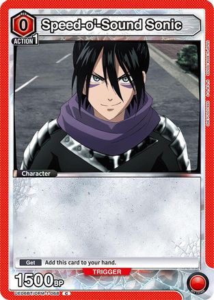 Speed-o'-Sound Sonic (068) (Box Topper Foil) (UE06BT/OPM-1-068) [UE06BT: One Punch Man] Foil - Deck Out Gaming