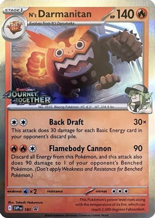 N's Darmanitan (181) [SV09: Journey Together] Holofoil - Deck Out Gaming