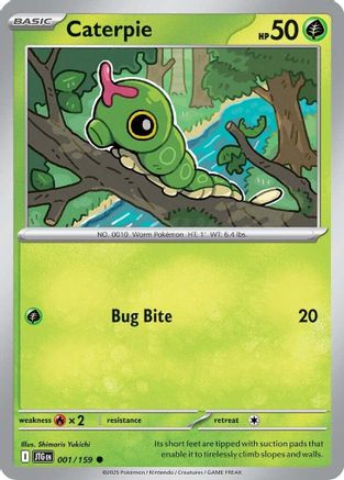 Caterpie (1) [SV09: Journey Together] Reverse Holofoil - Deck Out Gaming