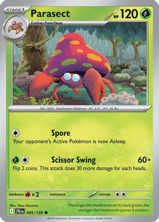 Parasect (5) [SV09: Journey Together] Reverse Holofoil - Deck Out Gaming
