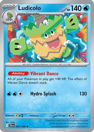 Ludicolo (37) [SV09: Journey Together] Reverse Holofoil - Deck Out Gaming