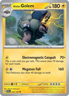 Alolan Golem (46) [SV09: Journey Together] Reverse Holofoil - Deck Out Gaming