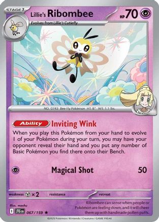 Lillie's Ribombee - 067/159 (67) [SV09: Journey Together] Reverse Holofoil - Deck Out Gaming