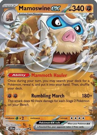 Mamoswine ex - 079/159 (79) [SV09: Journey Together] Holofoil - Deck Out Gaming