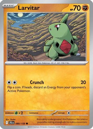 Larvitar (80) [SV09: Journey Together] Reverse Holofoil - Deck Out Gaming