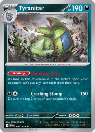 Tyranitar (95) [SV09: Journey Together] Holofoil - Deck Out Gaming
