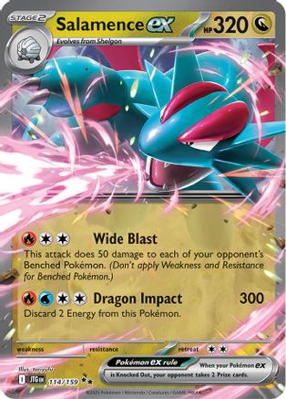 Salamence ex - 114/159 (114) [SV09: Journey Together] Holofoil - Deck Out Gaming