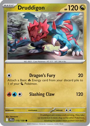 Druddigon (115) [SV09: Journey Together] Reverse Holofoil - Deck Out Gaming