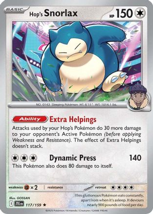 Hop's Snorlax (117) [SV09: Journey Together] Holofoil - Deck Out Gaming