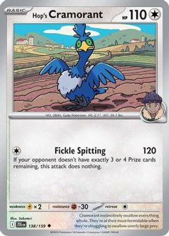 Hop's Cramorant (138) [SV09: Journey Together] Reverse Holofoil - Deck Out Gaming