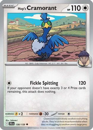Hop's Cramorant (138) [SV09: Journey Together] Reverse Holofoil - Deck Out Gaming