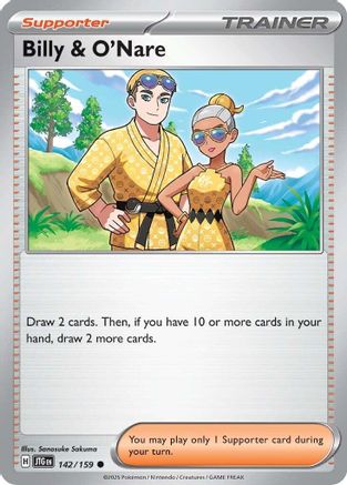 Billy & O'Nare (142) [SV09: Journey Together] - Deck Out Gaming