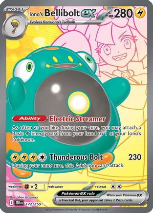 Iono's Bellibolt ex - 172/159 (172) [SV09: Journey Together] Holofoil - Deck Out Gaming